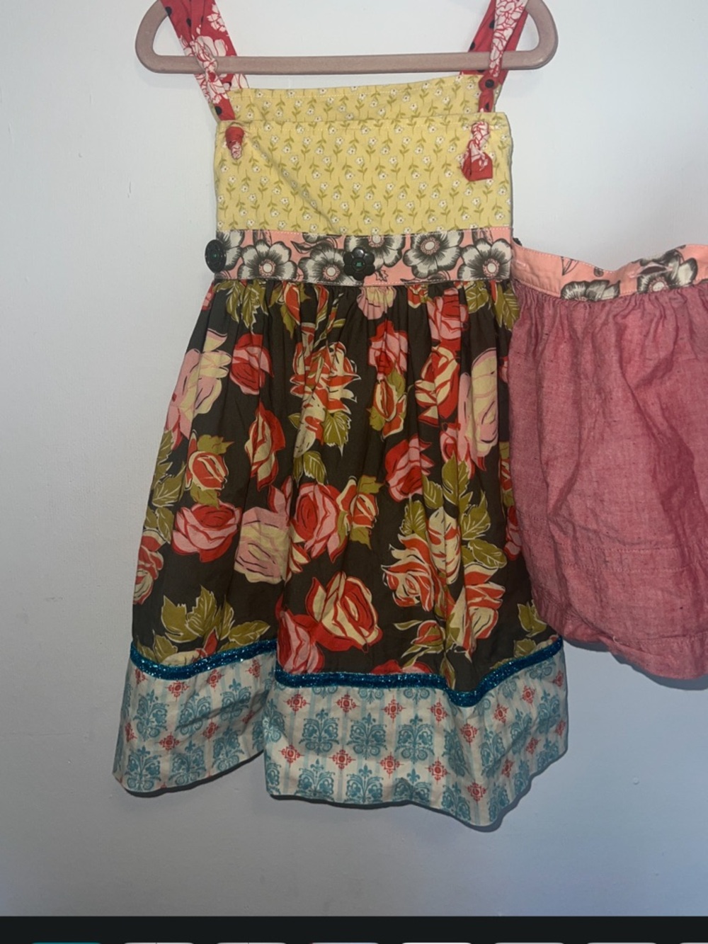 Matilda Jane Floral Mixed-Print Skirt - Yellow, Brown & Pink Accents